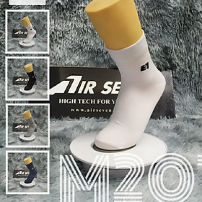 Tất Vớ nam cổ trung Cotton M201 kháng khuẩn khử mùi. Trắng, Đen, Xanh đen, Xám