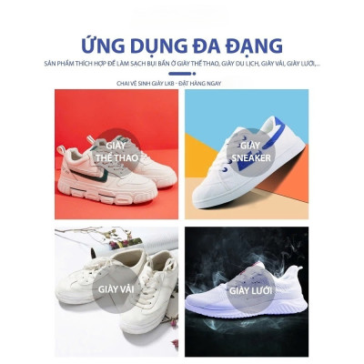 Chai xịt tạo bọt tuyết vệ sinh giày cao cấp, chai tẩy rửa giày không dùng nước 1 CHAI 200ml