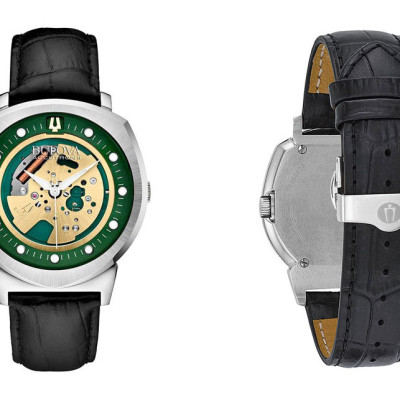 Đồng Hồ Nam Bulova Accutron Dây Da 96A155 - Mặt Xanh