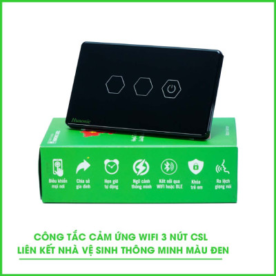 Hàng Chính Hãng - Công Tắc Cảm Ứng Thông Minh Hunonic Datic All New – Điều khiển từ xa bằng điện thoại - Công nghệ 4.0