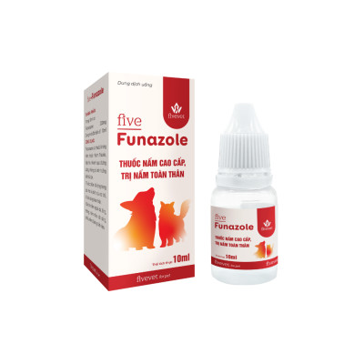 Dung Dịch Five Funazole For Pet 10ml Cao Cấp, Hỗ Trợ Trị Nấm Toàn Thân Cho Thú Cưng - Fivevet