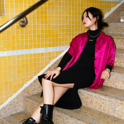 LAAS Somi silk tay ngắn lụa mềm mại