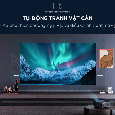 Máy chiếu thông minh Yaber K3 tích hợp loa JBL Android Tivi Netflix bản quyền  Full-HD 4K- Hàng Chính Hãng - Thương hiệu Máy chiếu gia đình và văn phòng hàng đầu