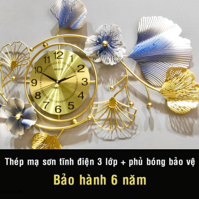 Đồng Hồ Treo Tường Kim Trôi Trang Trí DC22 Nghệ Thuật quart cao cấp Shouse hiện đại 3D kích cỡ lớn đẹp treo phòng khách