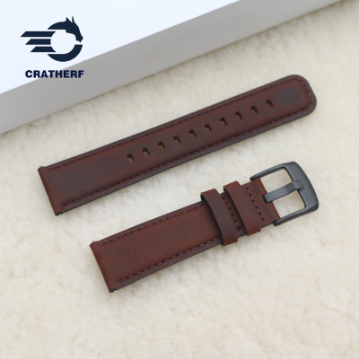 Dây Đồng Hồ Da Bò Sáp Chốt Thông Minh Thay Thế Đồng Hồ Cổ Điển Các Loại SmartWatch, Samsung Watch, Huawei