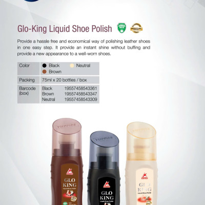 1 chai xi đánh giày Gloking, dạng lỏng dễ dàng ngấm sâu làm mềm và làm bóng da.