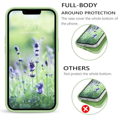 Ugreen UG90255LP544TK 6.1 inch màu xanh lục Ốp Lưng dành cho cho iPhone 13 bằng Silicone - HÀNG CHÍNH HÃNG
