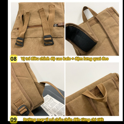 Balo nam BH Kids nắp gập MyCare, mạnh mẽ, cá tính, ngăn chứa lớn, thoải mái đựng laptop 15.6 inch - CH118