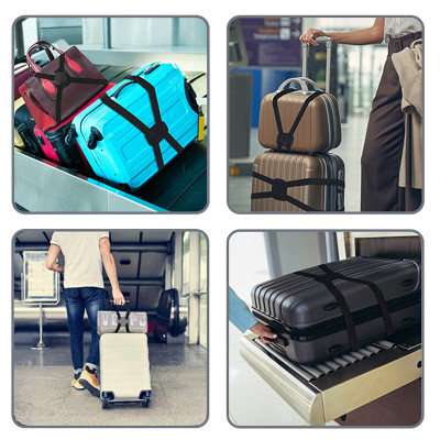 Dây Đai Vali Chữ X, Dây Ràng Hành Lý, Dây Buộc Túi Giỏ Cặp Balo Thùng Vào Vali Bảo Vệ Đồ Đạc Co Giãn Đi Du Lịch Máy Bay Legaxi