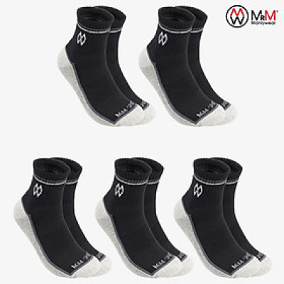 Combo 5 Đôi Tất Vớ Thể Thao Nam Cổ Dài, Sợi Cotton Cao Cấp Chống Hôi Chân, Chống Phồng Rộp Chân, Chống Trơn Trượt Co Giãn 4 Chiều Thương Hiệu MRM FASHION - CM