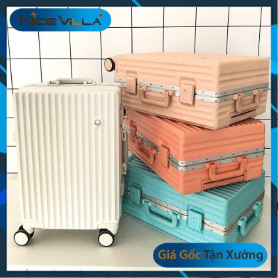 Vali Khung Nhôm Khóa Sập Kèm Áo Bọc Thời Trang 20inch & 24inch