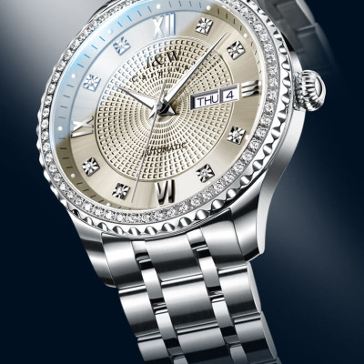 Đồng Hồ Nam I&W Carnival 615G2 Chính Hãng Full Box Chống Nước Kính Chống Xước Dây Thép Cao Cấp BH 24T (Máy Cơ Tự Động)