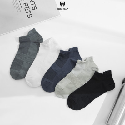 Tất - Vớ Nam Cổ Ngắn Basic Cao Cấp Nhiều Màu Dệt Từ Sợi Tre - Kháng Khuẩn, Thấm Hút, Thoáng Mát, Ngăn Mùi gấp 4 lần tất thường