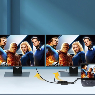 SOAIY Bộ Chia HDMI 1 Ra 2 Chất Lượng 4K Video Switch HDMI Switcher Splitter 1X2 - Hàng Nhập Khẩu