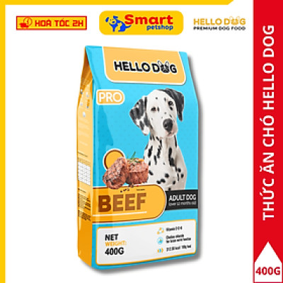 Thức Ăn Cho Chó Vị Bò Nướng Thơm Ngon - Hello Dog Beef 400G