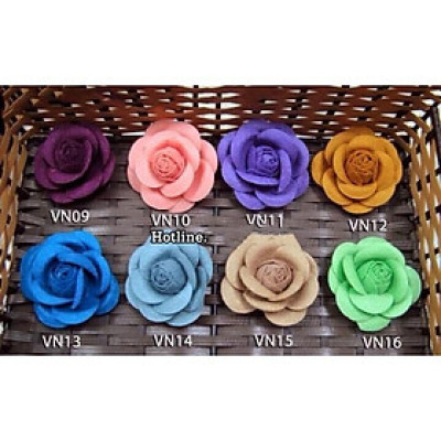 Kẹp tóc hoa hồng màu ngẫu nhiên 01