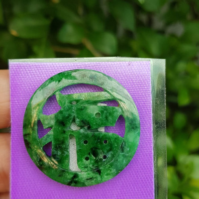 Mặt dây chuyền Chữ Phúc hay Chữ Phước Chất liệu đá cẩm thạch tự nhiên Size đk 31mm x dầy 2mm Anh Chị bọc Vàng lên đeo với dây chuyền của mình vừa đẹp vừa tốt mang chữ Phúc luôn bên mình ý nghĩa phúc đức ạ 