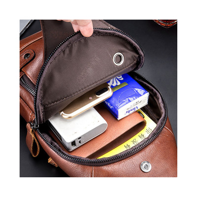 Túi đeo chéo nam DA BÒ THẬT phong cách mới – BEE GEE DCN9119