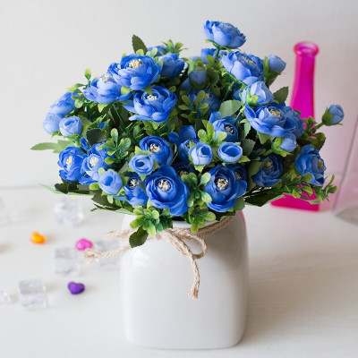 Bình hoa hồng tỉ muội cắm sẵn - Cây giả, hoa lụa trang trí nhà cửa