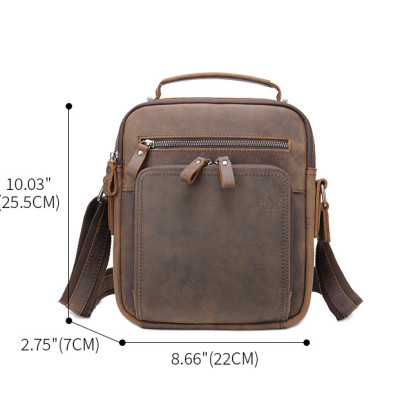 Túi đeo chéo nam DA BÒ THẬT phong cách mới  - BEE GEE DCN9315B