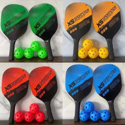 Bộ 2 Vợt Pickleball Siêu Nhẹ, Chuyên Nghiệp, Tặng Kèm Túi Đựng 4 Quả Bóng, Bền Đẹp - HÀNG CHÍNH HÃNG MINIIN