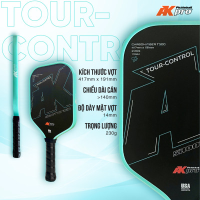 Vợt Pickleball TOUR-CONTROL Carbon T300