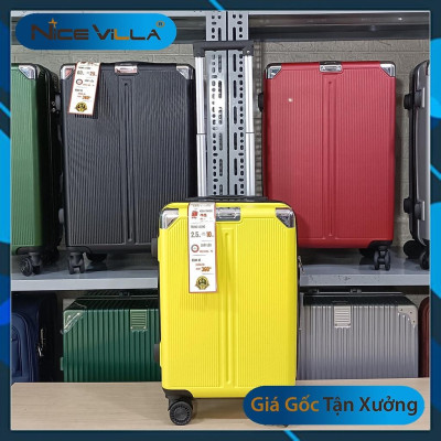 Vali Kéo Du Lịch Bọc Góc NiceVila - Vali nhựa Thời Trang 20/24 inch