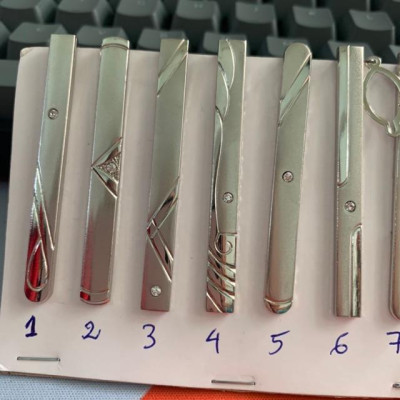 Kẹp cà vạt mạ đính đá dành cho cà vạt nam 8cm GiangPKC