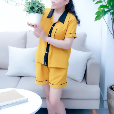 Quần đùi Pijama LMcation Alia - Màu vàng cam