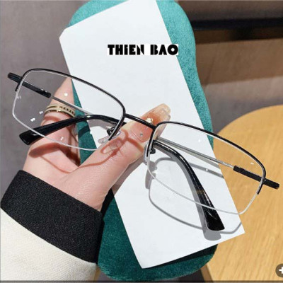 Kính lão thị, kính viễn thị Nam nữ KVM367 hàng đẹp xẻ cước chống as xanh Gọng TITANIUM càng dẻo chuẩn độ