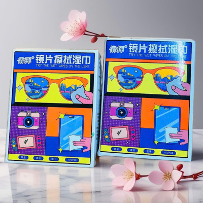 Combo 100 Khăn Lau Mắt Kính Nano- Miếng Giấy Lau Kính Chống Bám Hơi Nước, Lau Sạch Vân Tay Bụi Bẩn- Chính Hãng 