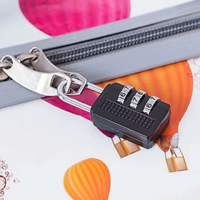 Ổ Khóa Hành Lý Mật Khẩu Khóa Số MÀU ĐEN