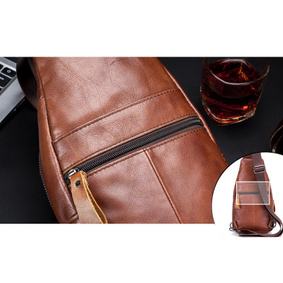 Túi đeo chéo nam DA BÒ THẬT phong cách mới – BEE GEE DCN9119