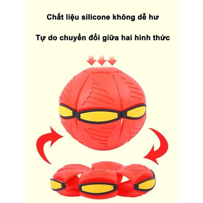 Đồ Chơi Trẻ Em, Bóng Ma Thuật Có Đèn Led, Đĩa Bay UFO, Đồ Chơi Đá Bóng Vui Nhộn Cho Bé