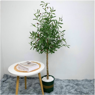 Cây oliu giả - thân gỗ - Size từ 80cm đến 130cm - Cây giả, hoa lụa Decor trang trí nhà cửa