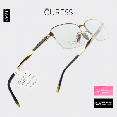 Gọng kính titanium thời trang nam siêu nhẹ siêu bền OURESS sw10007
