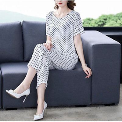 Đồ bộ trung niên Cao Cấp tặng bà tặng mẹ, chất liệu vải mát, form rộng thoải mái, sang trọng quý phái NeSa Shop