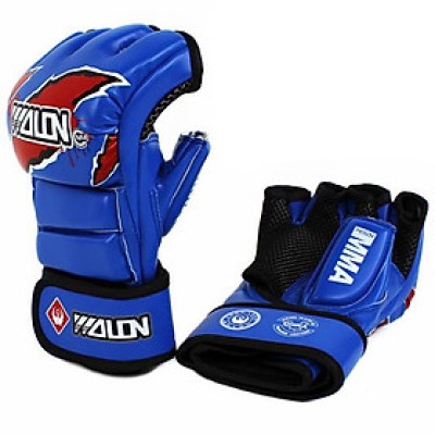 Găng tay đấm bốc - boxing hở ngón MMA Wolon, thông hơi thoáng khí, không hôi tay khi sử dụng