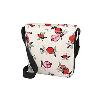 Cath Kidston - Túi đeo chéo/Zipped Messenger Bag - Pomegranate - Cream -1048681
