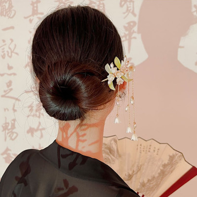 TRÂM CÀI TÓC HOA LAN CHUÔNG CỔ TRANG CÓ HỘP ĐỰNG