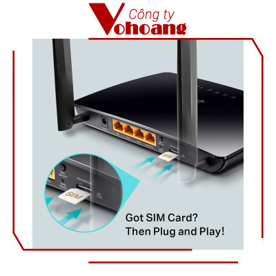 Bộ Phát Wifi TP-Link Archer MR400 Băng Tần Kép 4G LTE AC1200 - Hàng Chính Hãng