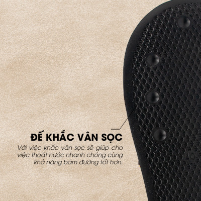 Tomoyo Dép Quai Ngang Da Microfiber Siêu Nhẹ TMD31402