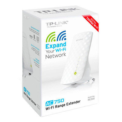 Bộ Kích Sóng Wifi Repeater Băng Tần Kép AC750 TP-Link RE200 - Hàng Chính Hãng