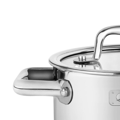 Bộ Nồi INOX 3 Lớp Liền Khối Elmich Trimax ECO EL-8005 (Bộ 3 Nồi Size 18, 20, 26cm & Quánh Size 16cm) - HÀNG CHÍNH HÃNG