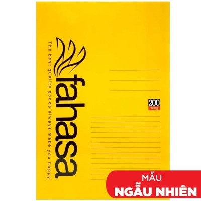 Combo 5 Tập Sinh Viên 4 Ly Ngang 200 Trang ĐL 70g/m2 - FAHASA (Mẫu Màu Giao Ngẫu Nhiên)