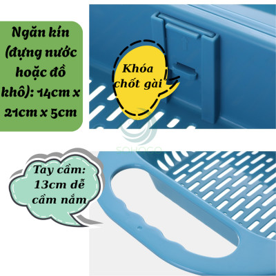 Rổ Rửa Thực Phẩm Kèm Thau Tiện Lợi -Rổ Nhựa Thông Minh Đa Năng Cho Nhà Bếp -Rổ Xả Nước Gập Gọn Cầm Tay -Rổ Rửa Rau Gập Gọn