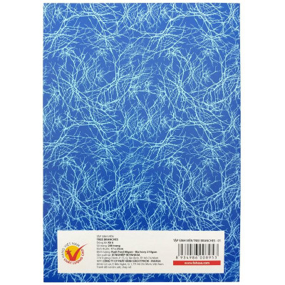 Combo 5 Tập Sinh Viên Kẻ 4 Ô Ly 200 Trang 80gsm - Tree Branches 01 (Mẫu Màu Giao Ngẫu Nhiên)