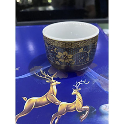 Chén lẻ cho bộ Ấm Pha Trà Cối Xay, Hoa Văn Đẹp Lòng Chén Trắng Sang Trọng, Chén uống trà cao cấp