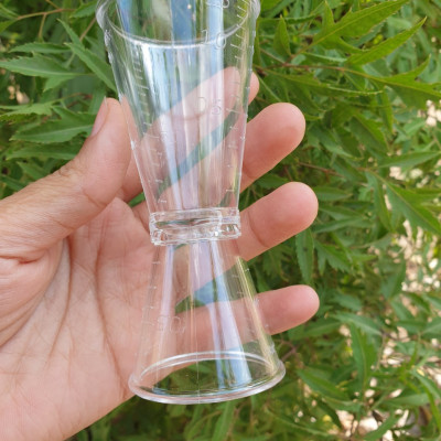 Ly đong định lượng jigger nhựa 2 đầu có chia vạch loại 20ml / 40ml hay 20cc / 40cc , cốc đo lường pha chế nhà bếp