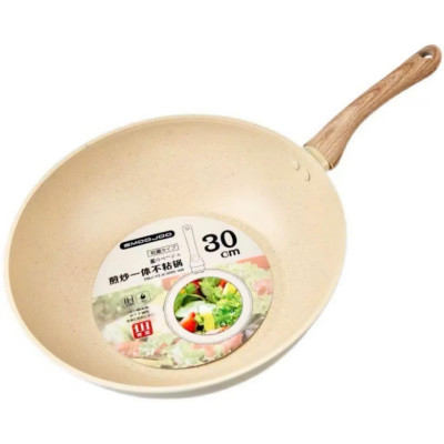 Chảo Chống Dính Bếp Từ Vân Đá Kiểu Nhật 20-30cm, Đáy Từ Ceramic Cán Gỗ [Hàng Loại Một] - HÀNG CHÍNH HÃNG MINIIN